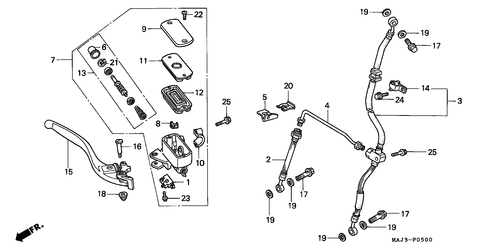  Frechts Brake Master Cylinder (st1100)