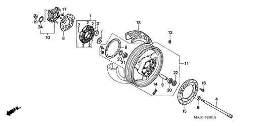  Roue Arriere (st1100a)