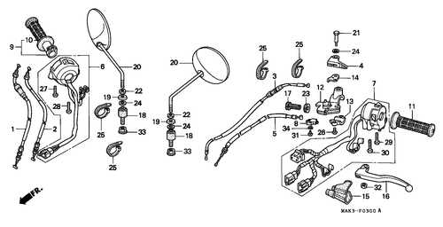  Handle Lever/ Switch/  Cable