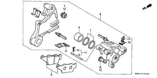  Hinterrad-bremssattel