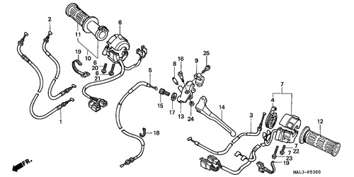  Handle Lever/ Switch/ Cable