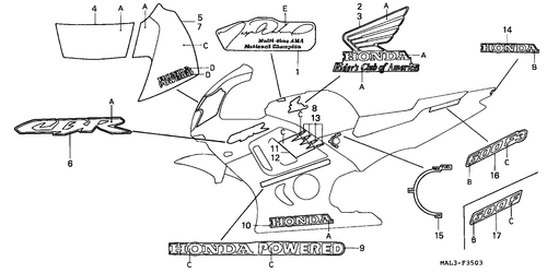  Streifen (cbr600se)