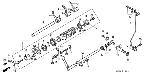  Tambour De Changement/ Fourchette De Selection