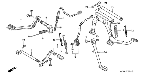  Pedal/ Staender