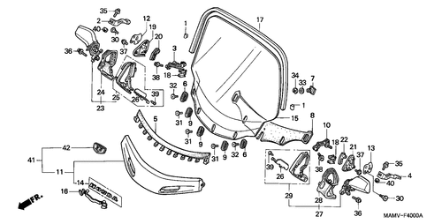  Wind Screen (gl1500a)