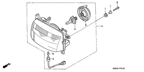  Faro Delantero