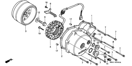  Left Crankcase Cover/  Generator