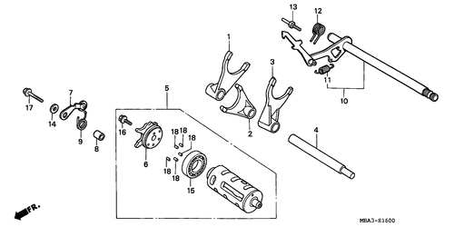  Gearshift Drum