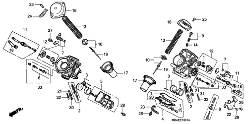  Carburador (partes Componentes)