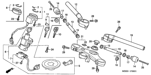  Handle Pipe/ Top Bridge (1/ 2/ 3)