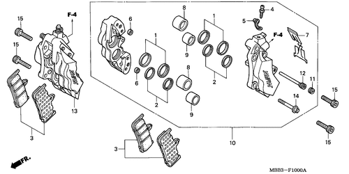  Front Brake Caliper