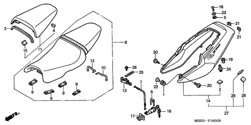  Asiento/ Capo Trasero