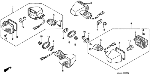  Blinker (v/ W/ X/ Y/ 1,3-cm)