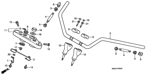  Handle Pipe/ Top Bridge