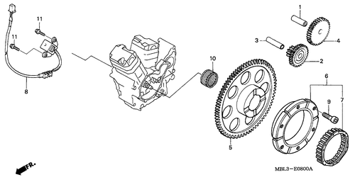  Pulse Generator/  Starting Clutch