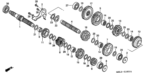  Getriebe (nt650v2/ 3/ 4/ 5)