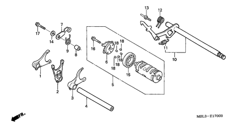  Gearshift Drum