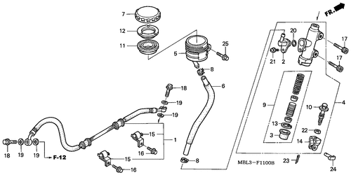  Hauptbremszylinder, Hinten(nt650vw/ X/ Y/ 1)