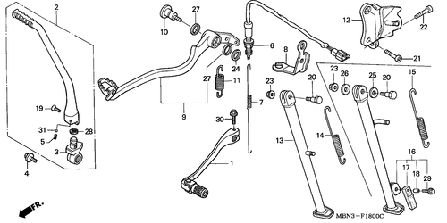 Pedal/ Staender
