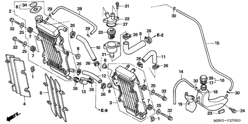  Kuehler/ Thermostat