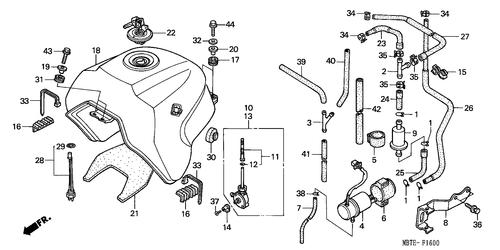 Motorrad Teile für Honda XL-1000-V1 (ED)