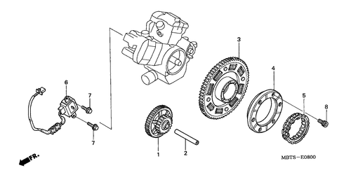  Pulse Generator/  Starting Clutch