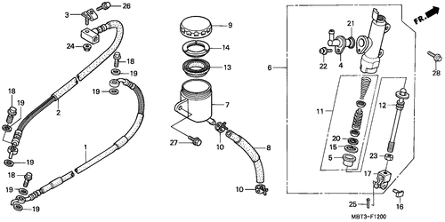  Rear Brake Master Cylinder