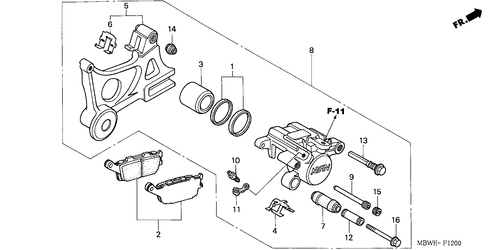  Rear Brake Caliper