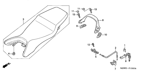  Asiento (cbr600f/ F44)