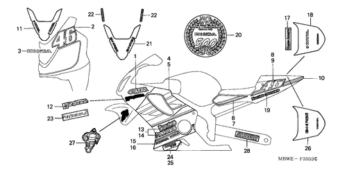  Streifen (cbr600fr2)