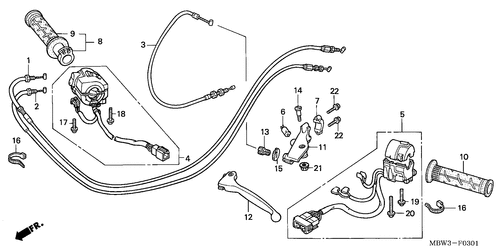 Palanca De Manija/ Interruptor/ Cable (2)