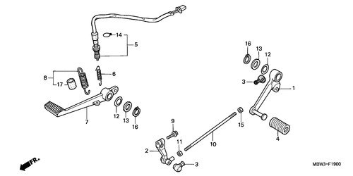  Brake Pedal/ Change Pedal