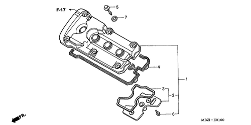  Zylinderkopfdeckel (cb600f2/ F22)