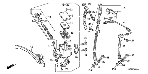  Frechts Brake Master Cylinder (cb600f3/ 4)