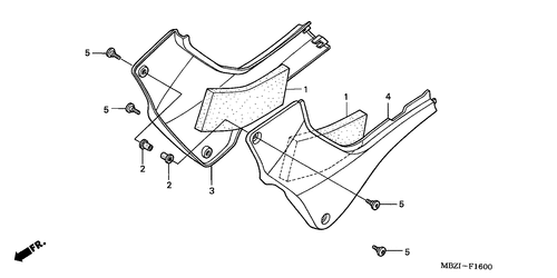  Couvercle Lateral (cb600f2/ F22)