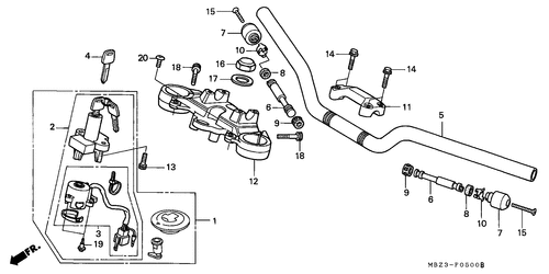  Handle Pipe/ Top Bridge