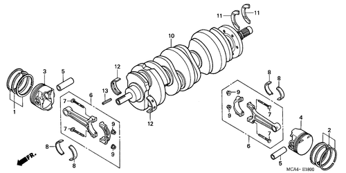  Vilebrequin/ Piston