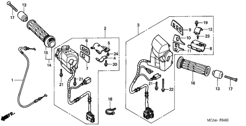  Schaltergriff (gl1800a1/ A2/ A3)