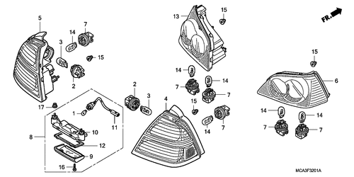  Luce Combinazione Post. (gl18006/ 7/ 8)