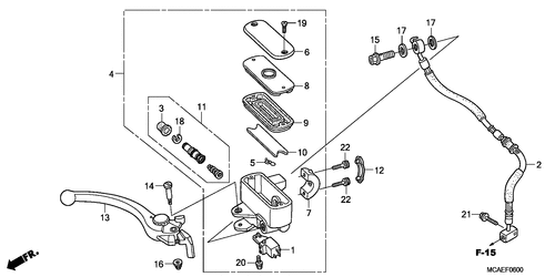  Front Brake Master Cylinder