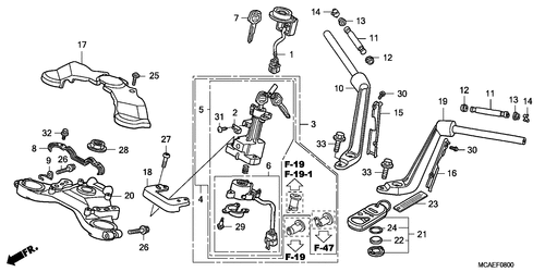  Handle Pipe/ Top Bridge