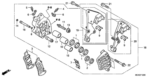  Rechts Front Brake Caliper