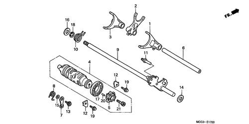  Gearshift Drum