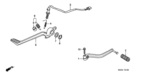  Bremspedal/ Schaltpedal