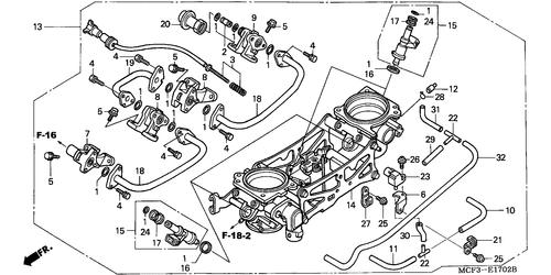  Throttle Body (assy.) (vt R1000sp2/ 3/ 4/ 5/ 6)