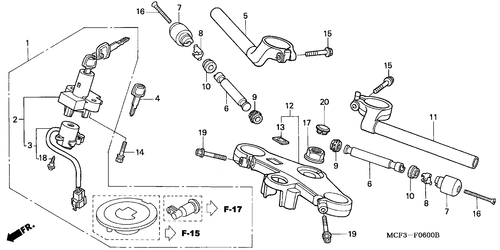  Handle Pipe/ Top Bridge