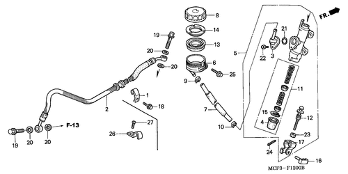  Rrechts Brake Master Cylinder