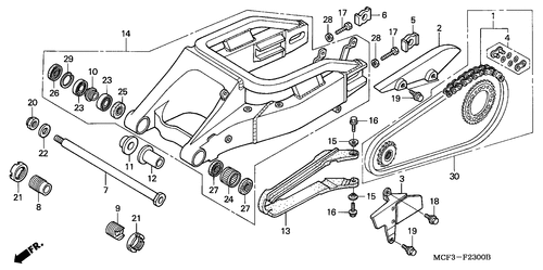  Bras Oscillant (vtr1000spy/ 1)