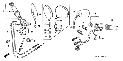  Handle Switch (vtx1800c15/ 6/ 7/ 8)