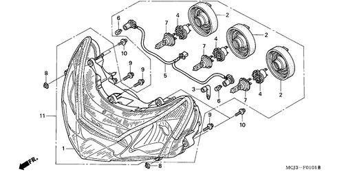  Scheinwerfer (cbr900rr2,3)